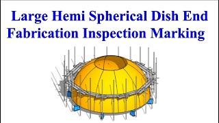 Large Dish Ends Hemispherical Dish end Petal Crown Inspection Template marking making Fabrication [upl. by Niowtna331]