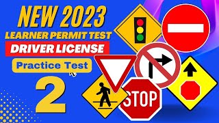 New DMV Practice Test for 2023  Study GuideDriving Written TESTDriver License [upl. by Ochs]