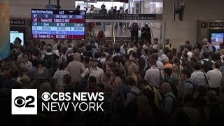 NJ Transit heatrelated cancellations and delays to continue into Friday [upl. by Klockau]