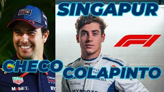 Formula 1 Checo Pérez y Franco Colapinto van por más puntos en Singapur [upl. by Thomas97]