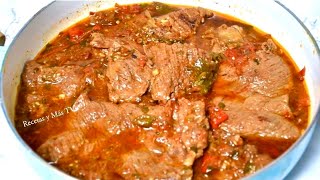 2 Recetas con Carne de Res riquisimás Bistec borracho y Estofado y como Suavizar la Carne [upl. by Tessi]