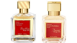 BARAKKAT ROUGE 540 FRAGRANCE WORLD DUPES INSPIRADA BACCARAT ROUGE 540 [upl. by Aekerly]