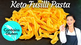 Keto Fusilli Pasta  Lupin Flour Recipe [upl. by Georg]