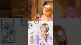 Recreating a Scene from Tangled 🎬😍❤️🙈Rate this🫣 tangled recreation rapunzel disneyprincess [upl. by Sidnala]