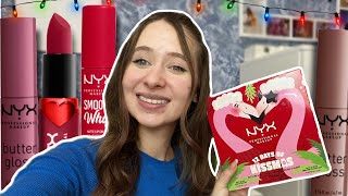 Відкриваю весь Адвент календар NYX Professional Makeup FA LA LA LAND12 DAYS OF KISSMAS [upl. by Himelman918]