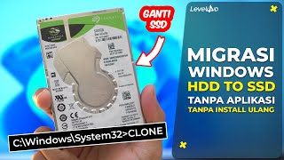 BYE BYE HDD Cara Migrasi Windows ke SSD Tanpa Install Ulang Tanpa Aplikasi Tambahan [upl. by Hyacinth]