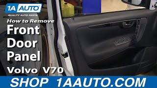 How To Remove Front Door Panel 0007 Volvo V70 [upl. by Lewej414]