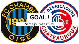 FC Chambly Oise  Châteauroux 01 GOAL 452 Philippe Keny 5ème journée 202021 [upl. by Gensmer]