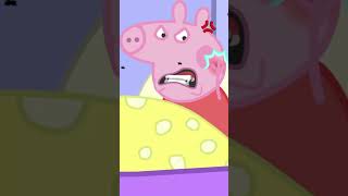 Peppa Pigs face was bruised by a mosquito bite peppapig mosquito funnycartoon [upl. by Jessie795]