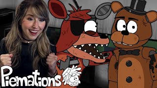 NEW FNAF FAN REACTS TO ALL 5 AM AT FREDDYS BY PIEMATIONS [upl. by Eanel602]