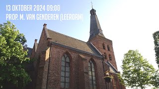 13102024  Ochtenddienst 0900  Oude Kerk  prop M van Genderen Leerdam [upl. by Tamiko380]