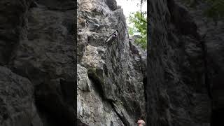 Rumney rock climbing  Vallee Daze 512a [upl. by Kcirederf]