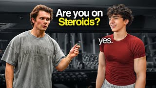 I Asked 100 Gym Goers if Theyd Take Steroids [upl. by Aokek]