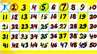 Prime numbers  Sieve of Eratosthenes  Easy method to learn prime numbers  Grade 5 prime numbers [upl. by Anihsit]