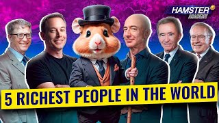 From Elon Musk to Warren Buffet Who is the richest person in the world ⚡️ Hamster Academy [upl. by Nryhtak]