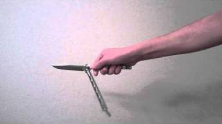 Balisong Tutorial Horizontal OpeningClosing Beginner [upl. by Salbu]