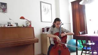 Margit Marees Revesz  Cello  Reger Suite no 1 Praeludium opus 131c [upl. by Leavelle192]