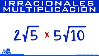 Multiplicación de irracionales  radicales [upl. by Krik129]