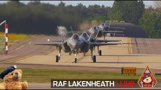 LIVE US AIR FORCE F15 amp F35 ACTION 48TH FIGHTER WING • RAF LAKENHEATH 210624 [upl. by Edy14]