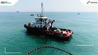 Drill Oil Spill Response OSR Marine Port Tuban [upl. by Frohman]