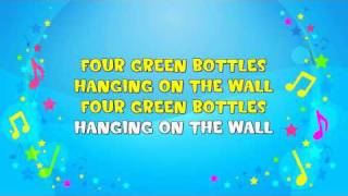 Ten Green Bottles  Sing A Long  Learning Song  Counting Song  Nursery Rhyme  KiddieOK [upl. by Haymes651]