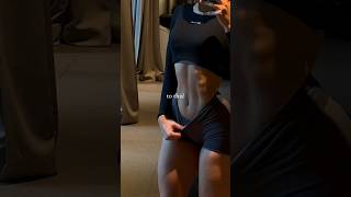 Calorie deficit and high protein diet are also VERY important🤍youtubeshorts coreworkout fitness [upl. by Roscoe]