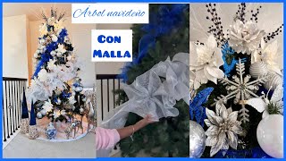 DECORA TÚ ÁRBOL DE NAVIDAD CON MALLA Christmas tree  Navidad 2023 [upl. by Cherish216]