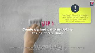 How To Paint Optical Effect With Nippon Momento Designer Series  Special Effects Paint [upl. by Anoif]