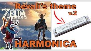 Legend of Zelda  Revalis theme on Harmonica Shorts [upl. by Hareenum274]