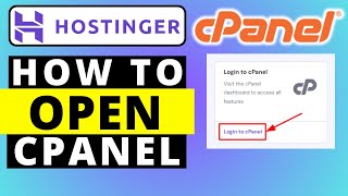 How To Open cPanel In Hostinger [upl. by Ephrem130]