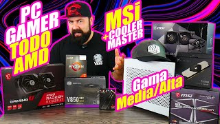 Ensamble PC GAMER Todo AMD Gama MediaAlta con Ryzen 7 Radeon 6600xt MSi y CM NR200 Droga Digital [upl. by Akire]