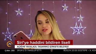 16 yaşındaki lise öğrencisi akıllı telefonların yapay zekası Siriye haddini bildirdi [upl. by Nastassia]