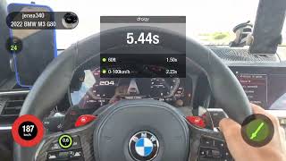 BMW M3 G80 1200hp acceleration [upl. by Kakalina387]