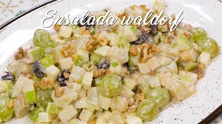 COMO PREPARAR ENSALADA WALDORF FACIL Y RÁPIDA  ENSALADA NAVIDEÑA  ACOMERPE [upl. by Hans]