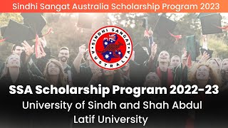 Sindhi Sangat Australia Scholarship Program 2023  University of Sindh Shah Abdul Latif University [upl. by Tran]