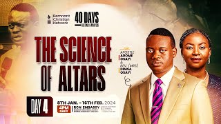 APOSTLE AROME OSAYI  40 DAYS FASTING AND PRAYER  THE SCIENCE OF ALTARS  DAY 4  11TH JAN 2024 [upl. by Aniuqal]