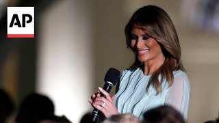 Melania Trump calls husbands survival of assassination attempts miracles [upl. by Aisorbma]