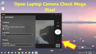 How to Open Laptop Camera amp Check Mega Pixels in Windows 10  laptop ka camera kaise use kare [upl. by Milka]