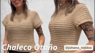 Chaleco Otoño Top down Sin costuras Jersey Suéter Todas las tallas Tutorial paso a paso [upl. by Claus620]