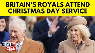 Christmas Eve 2023  Royals attend Christmas Day Service at Sandringham  Christmas In UK  N18V [upl. by Naletak]