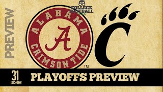 Alabama vs Cincinnati  College Football Playoffs Preview  Cotton Bowl [upl. by Airdnola280]