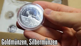 Goldmünzen und Silbermünzen bunte Mischung Unboxing [upl. by Bettye]