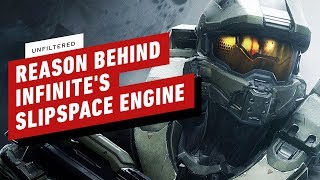 Halo Boss Reveals Reason Behind Infinites New Slipspace Engine  IGN Unfiltered [upl. by Enyrhtac]