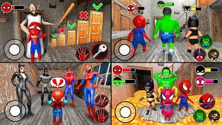 Playing as EVERY SUPERHERO BABY in Granny House  Megamix [upl. by Nad]