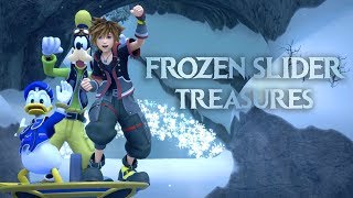 KINGDOM HEARTS 3  All Frozen Slider Treasures Locations Orichalcum [upl. by Sosthena]