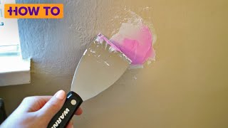 Patch Screw Holes In Drywall In 4 Easy Steps  The Spruce HowToPatchScrewHolesInDrywall [upl. by Africah]