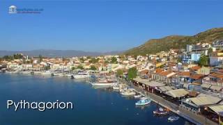 Aerial video Pythagorion  Samos [upl. by Aroc]