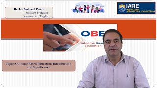 Outcome Based Education Introduction and Significance by Dr Jan Mohmad Pandit [upl. by Sadirah]