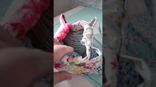 Quilt as you go project bag tutorial  see full video for details [upl. by Clymer354]