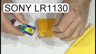 UNBOXING LR1130 SONY BATTERIES [upl. by Eejan8]